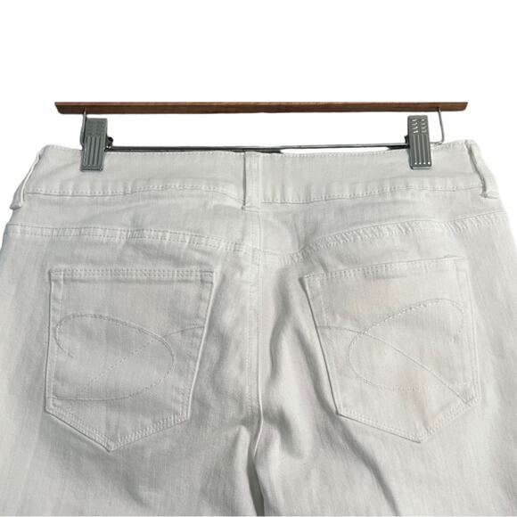 Chico's Women Jeans Size 0R S/4 White So Slimming Bootcut White Festival Resort - Picture 6 of 10